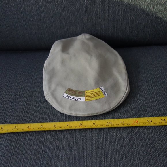 Diesel DS9 Cabbie Style Brown 100% Cotton Made in Italy Adjustable Hat Size I - Picture 13 of 16